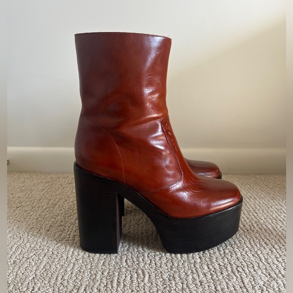 Jeffrey Campbell Mexique Platforms - 8.5 - Brown - Picture 6 of 16